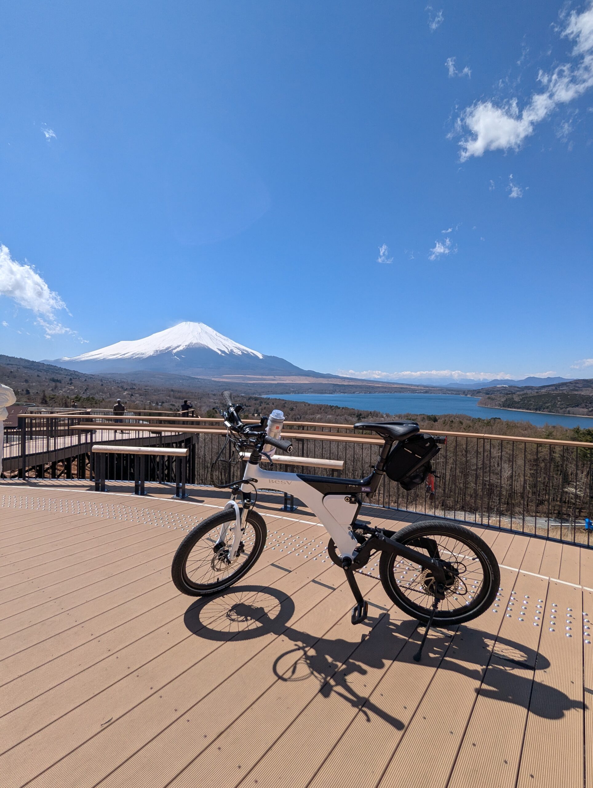 パノラマ台から富士山と山中湖